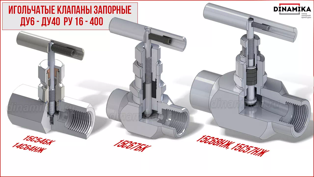 Резьбовые клапаны игольчатые муфтовые в Химках